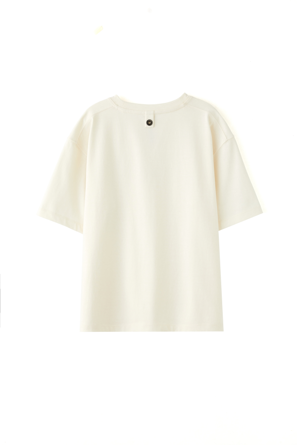 1910959-021 | TEE SHORT SLEEVE 01 | GRAY WHITE – Image 2
