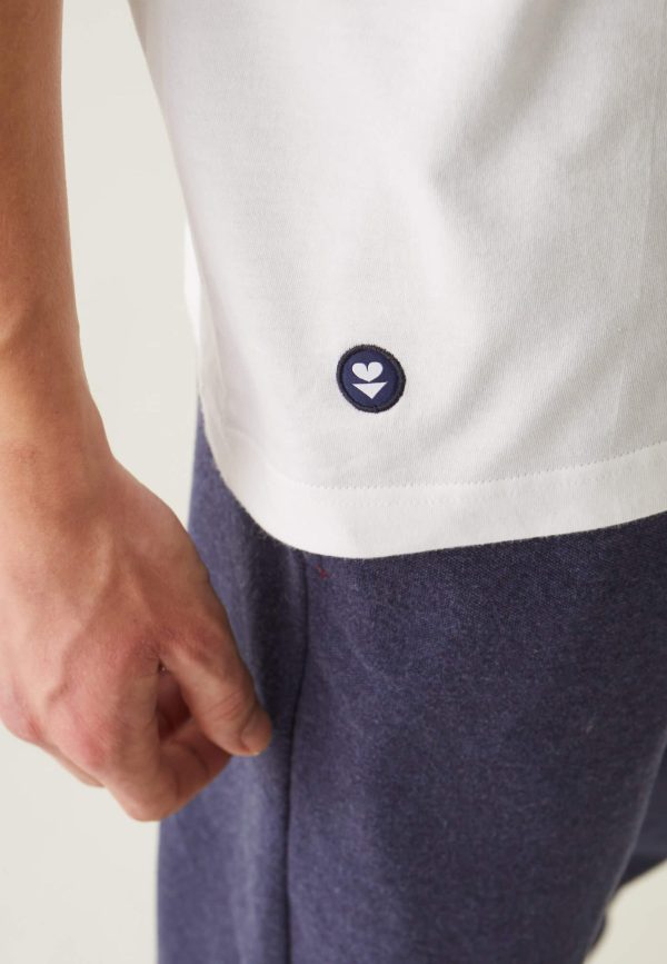 T-shirt col rond en coton - Jean Blanc – Image 2