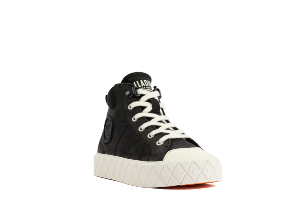58886-002-M | ACE KIDS LO CUFF | BLACK/WHITE – Image 2