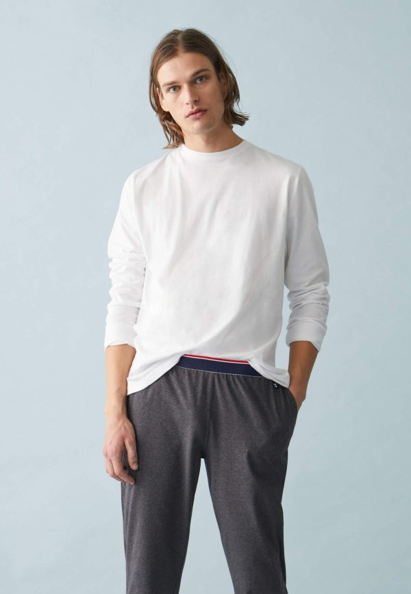 Tee-shirt manches longues en coton - Jeannot Blanc