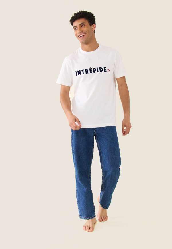 T-shirt mixte col rond en coton - Jean-P Blanc – Image 2