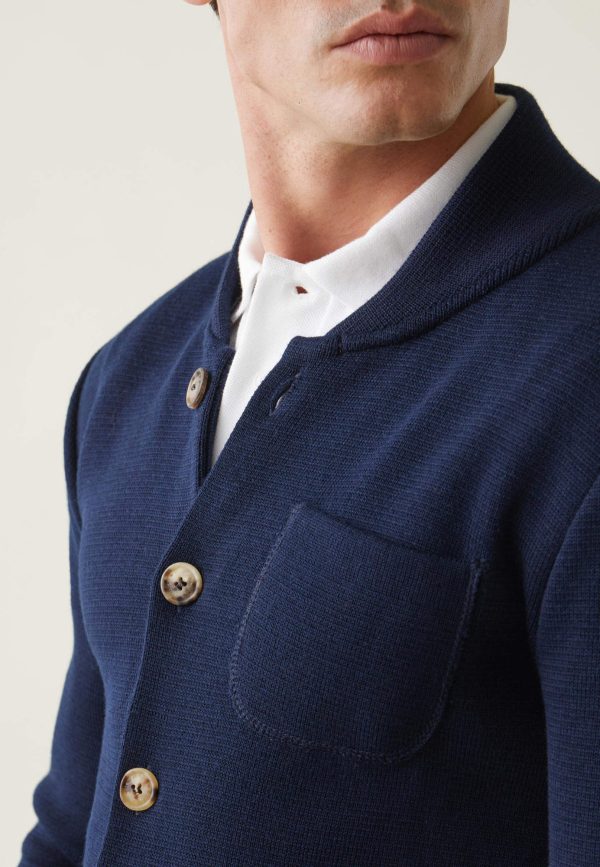 Veste en maille - Eloi Marine – Image 2