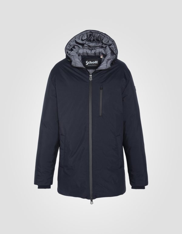Parka bleu marine longue