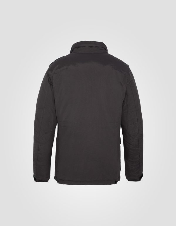 Veste army anthracite multipoches, plastron amovible, grande taille – Image 2