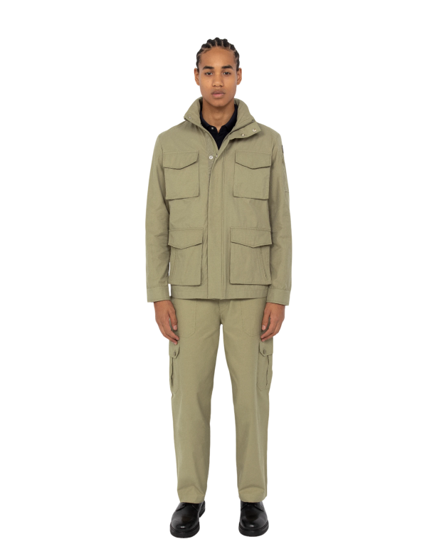 Veste de combat multipoches kaki clair
