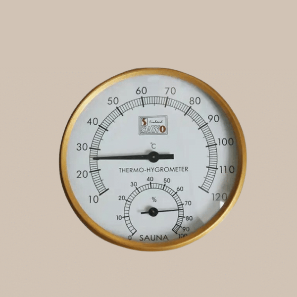 Thermomètre Hygromètre rond pour Sauna