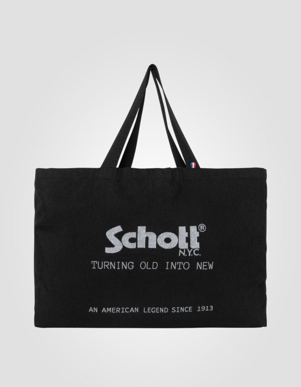 Tote bag noir Schott NYC