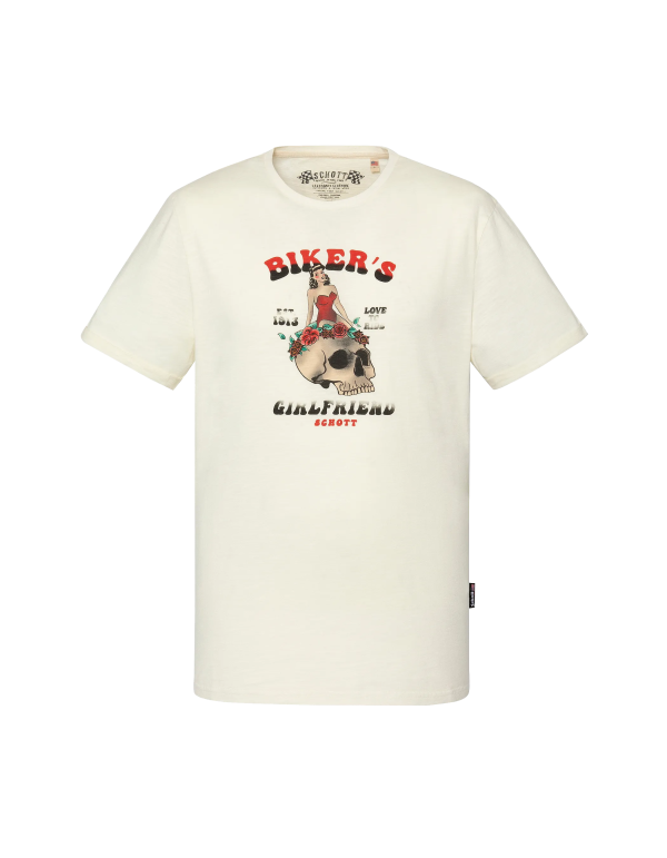 T-shirt pin-up bikers blanc – Image 2