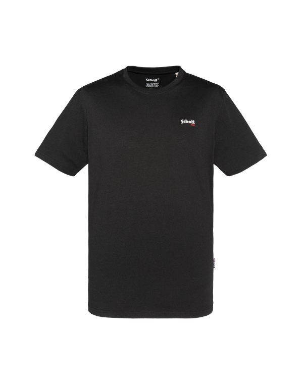 T-shirt col rond noir – Image 2