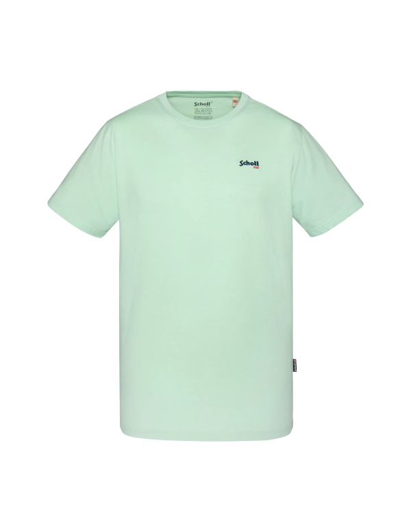 T-shirt col rond vert pastel – Image 2