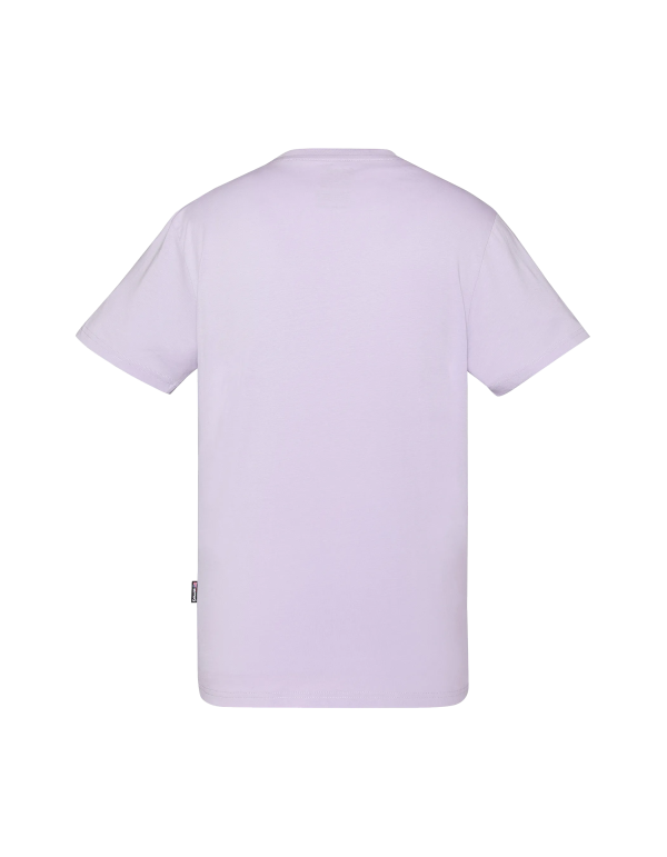T-shirt col rond violet pastel – Image 2
