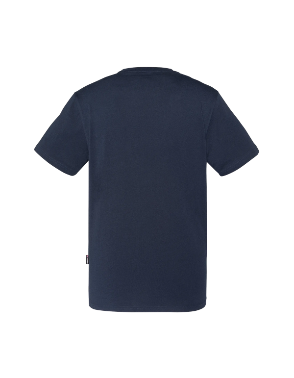 T-shirt col V bleu marine – Image 2