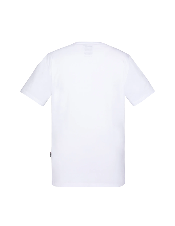 T-shirt col V blanc – Image 2