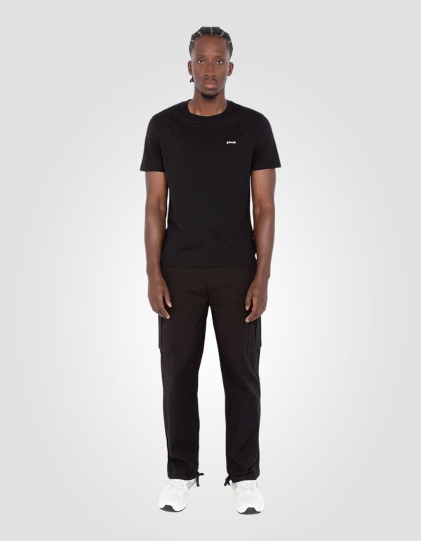 T-shirt noir à manches courtes