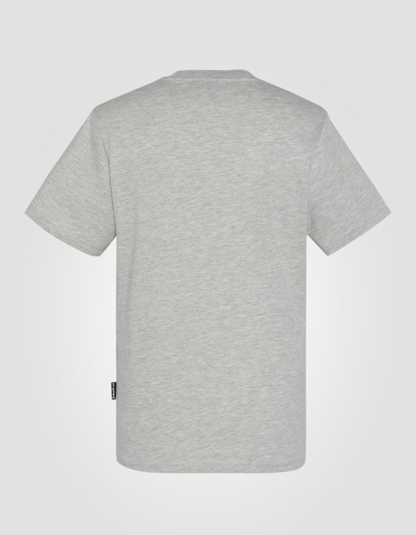 T-shirt gris chiné à manches courtes – Image 2