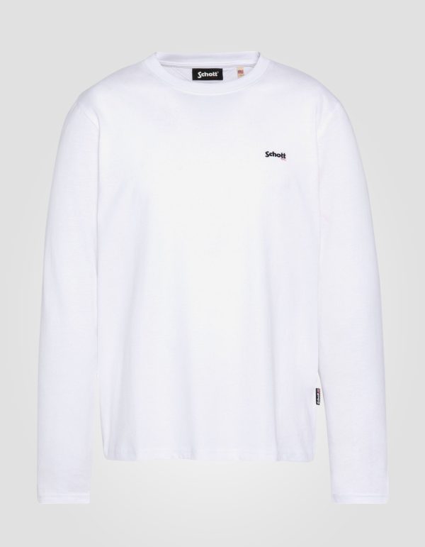 T-shirt blanc à manches longues