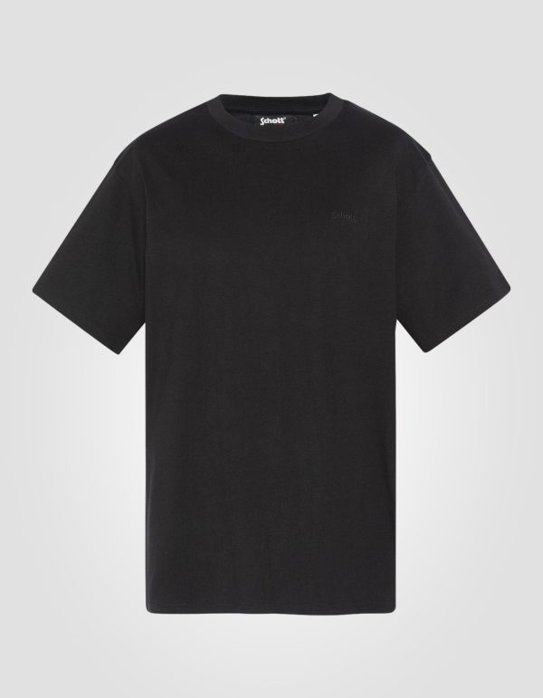T-shirt noir à manches courtes