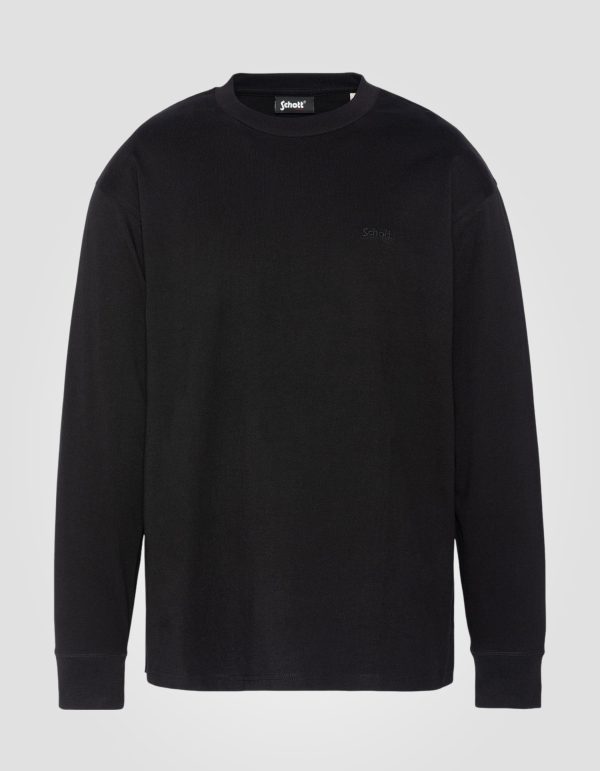 T-shirt noir à manches longues