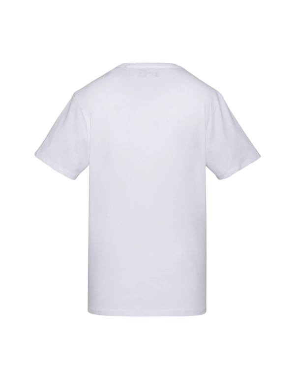 T-shirt blanc imprimé biker – Image 2