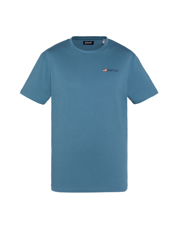 T-shirt bleu jeans imprimé army