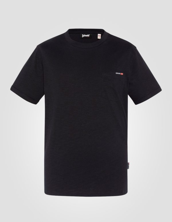 T-shirt noir effet flammé