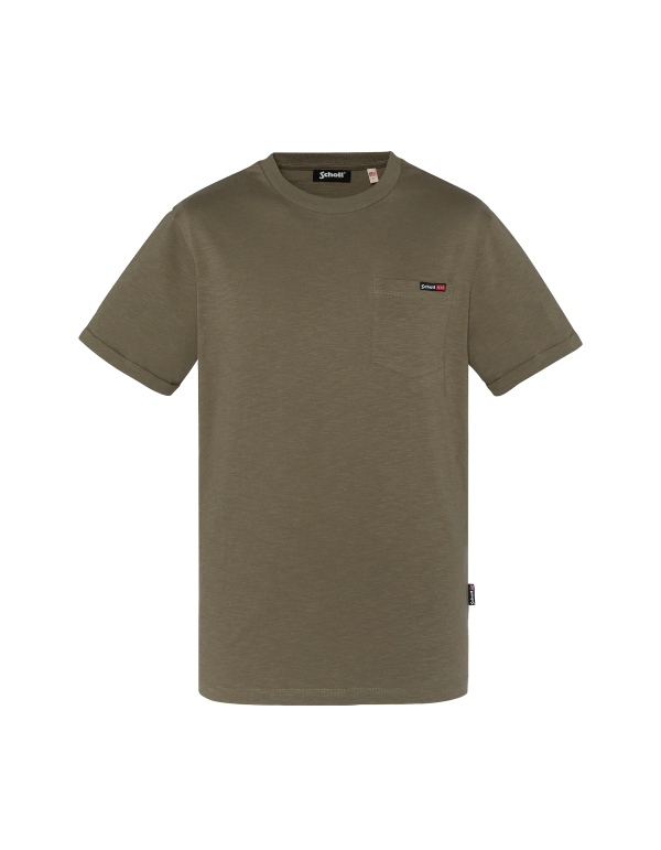 T-shirt kaki effet flammé