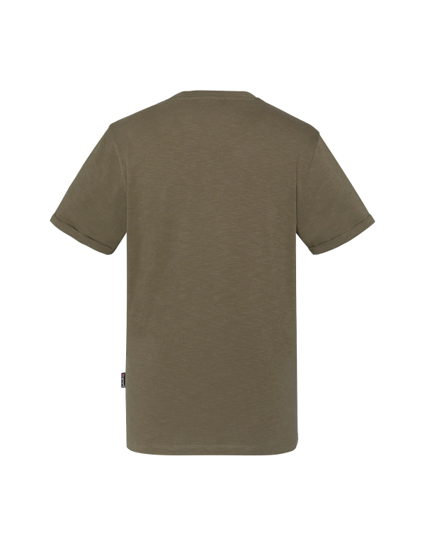 T-shirt kaki effet flammé – Image 2