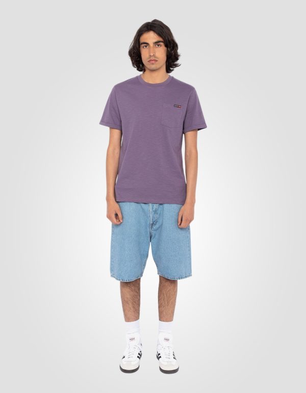 T-shirt lilas effet flammé