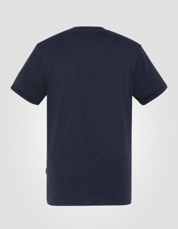 T-shirt bleu marine effet flammé – Image 2