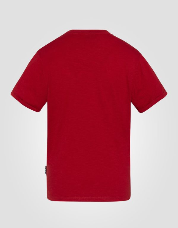 T-shirt rouge effet flammé – Image 2