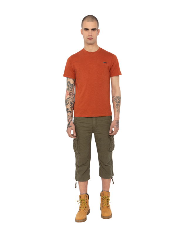 T-shirt rouille effet flammé