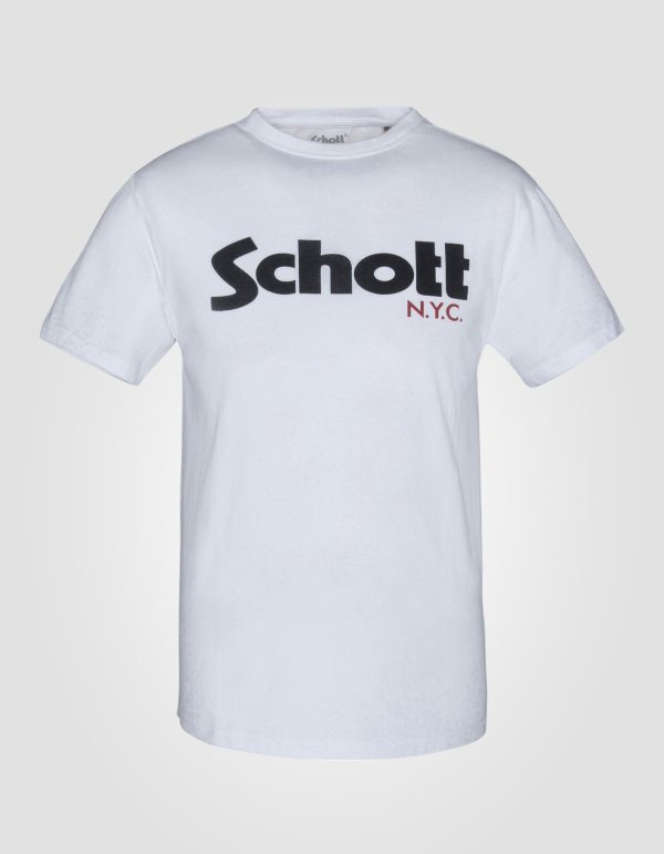 T-shirt col rond blanc