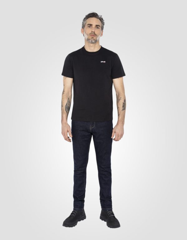T-shirt col rond noir
