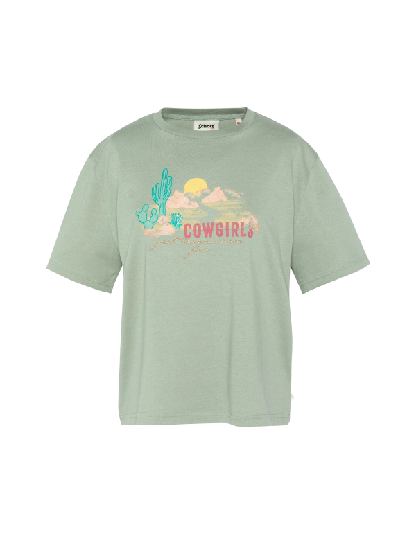T-shirt western sage kaki – Image 2