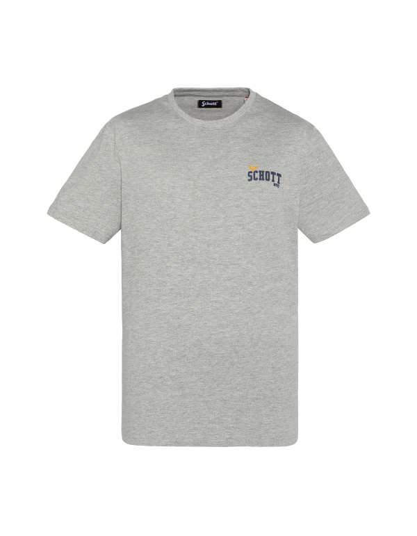 T-shirt gris chiné imprimé star