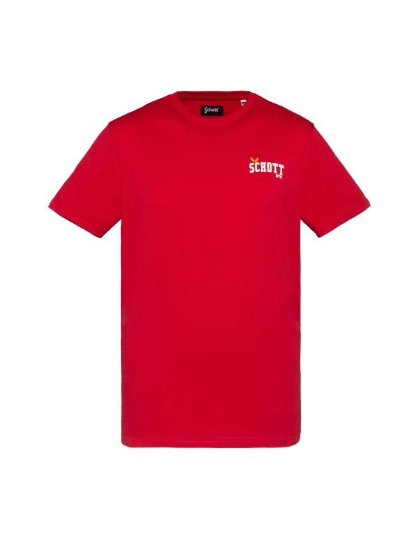 T-shirt rouge imprimé star