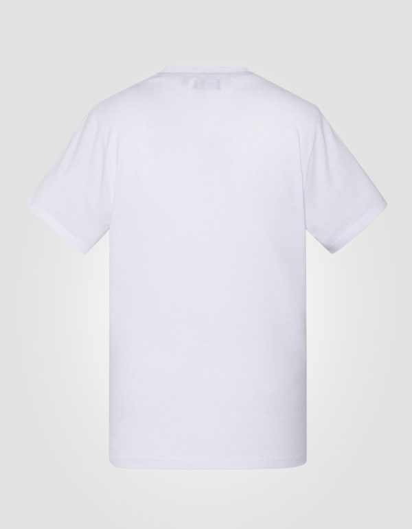 T-shirt blanc imprimé poitrine – Image 2