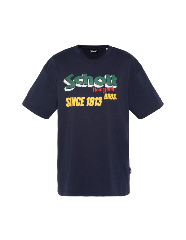 T-shirt rétro bleu marine – Image 2
