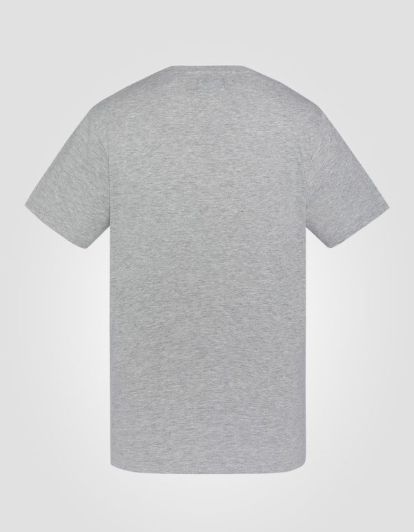 T-shirt imprimé gris chiné – Image 2