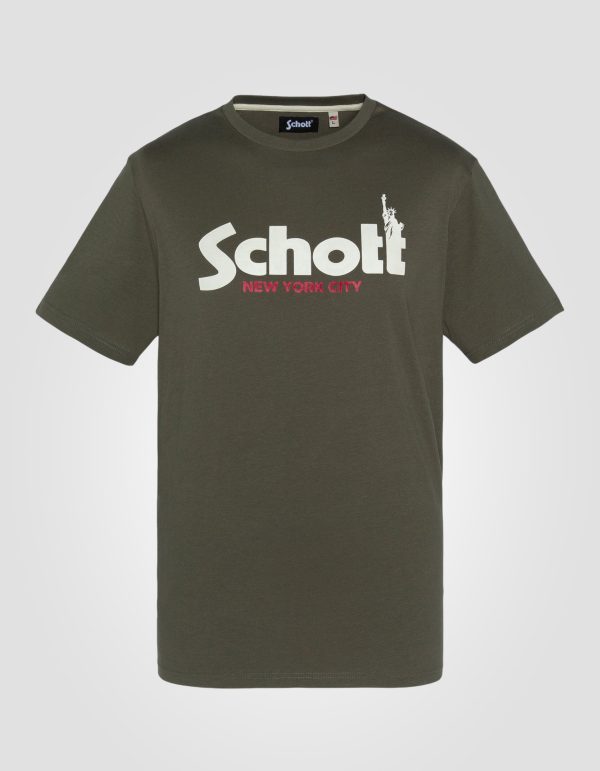 T-shirt imprimé kaki
