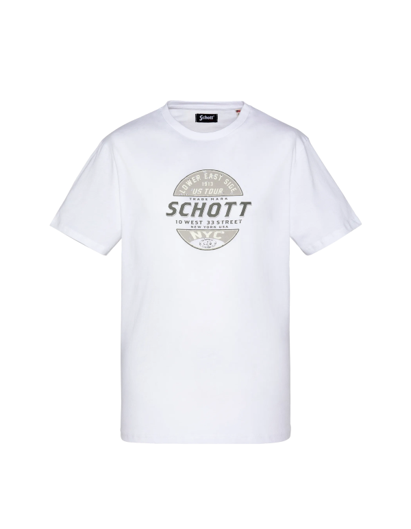 T-shirt blanc imprimé