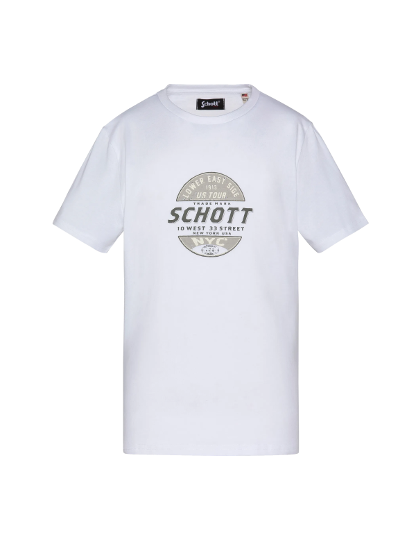 T-shirt blanc imprimé enfant