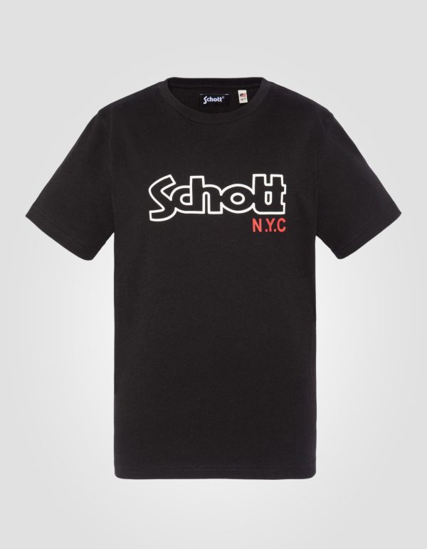 T-shirt imprimé noir enfant
