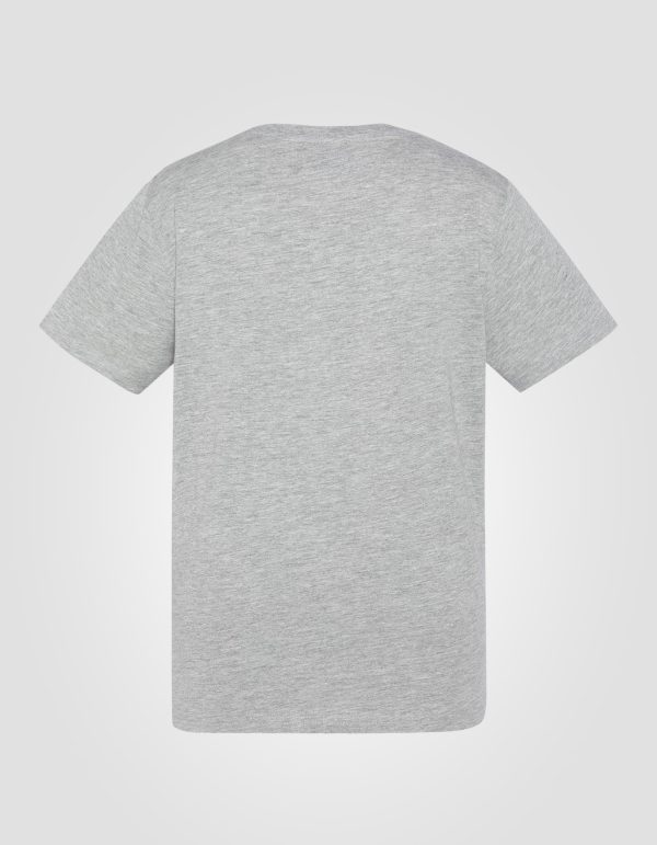 T-shirt imprimé gris chiné enfant – Image 2