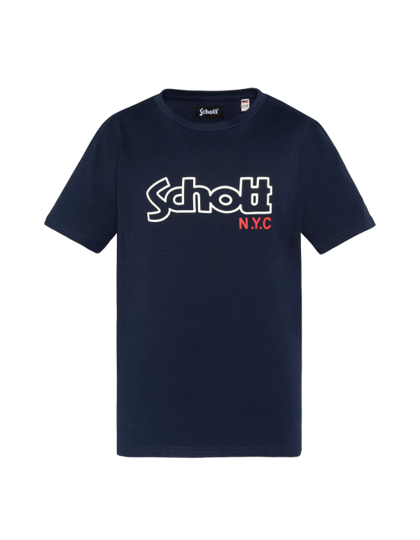 T-shirt imprimé bleu marine enfant