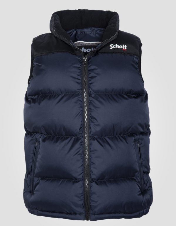 Doudoune sans manche bleu marine enfant – Image 2